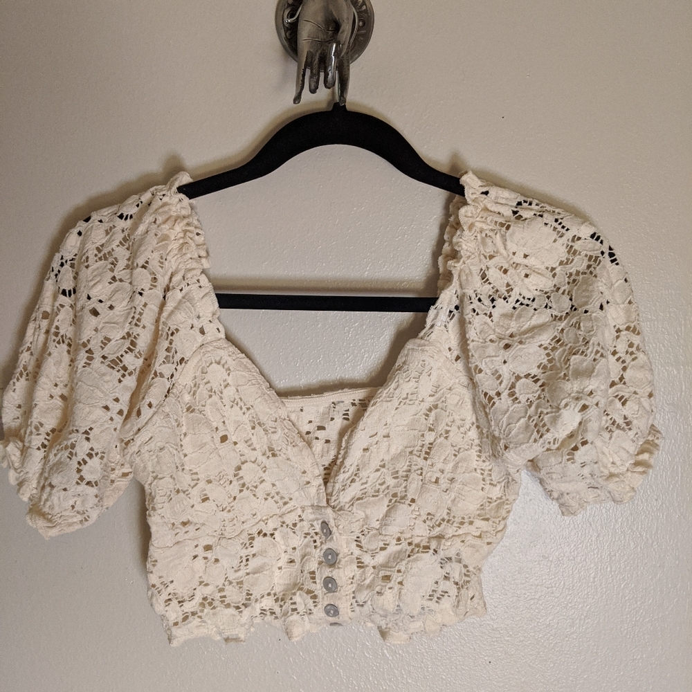 Lace crop top